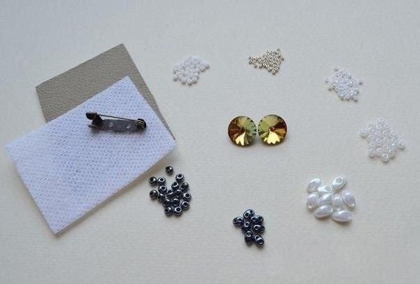 Сова из бисера