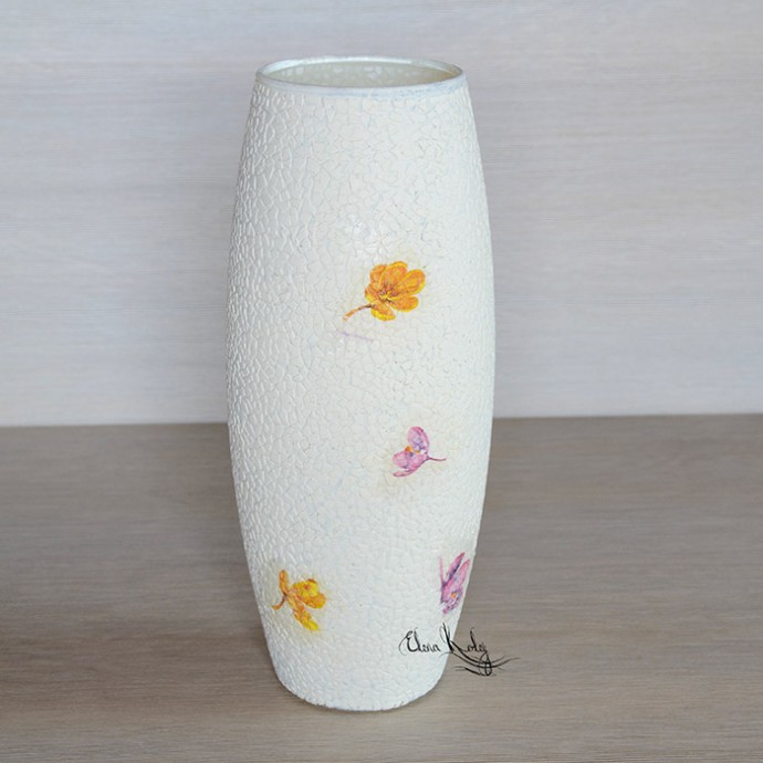 ​Декорируем вазу "Крокусы": часть 2