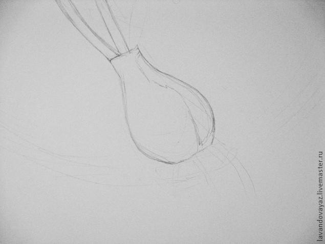 ​Рисуем изящный необычный цветок: часть 1