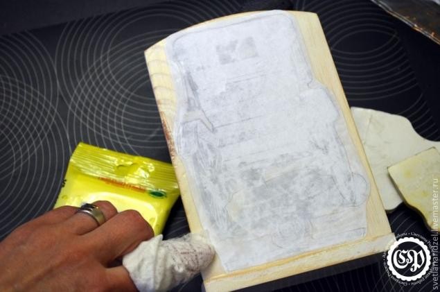 ​Вечный календарь настольный: мастер-класс по вживлению лазерной распечатки в дерево, часть 3