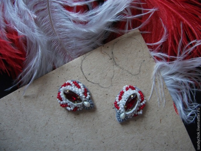 ​Создаем свадебные серьги "Мирослава": часть 3