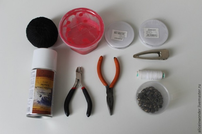 ​Создаем заколку с розой из материала "Витраль": часть 1