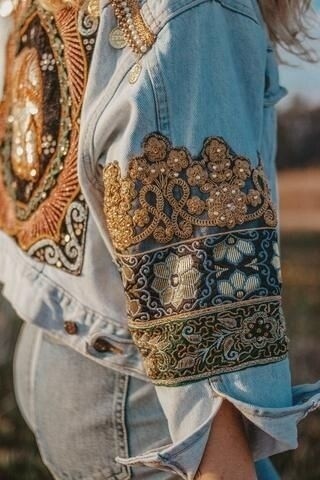 ​Идеи украшения джинсовых курток