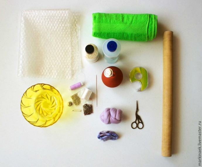 Валяем брошь-цветок в технике "фактурный войлок": часть 1 Валяем брошь-цветок в технике "фактурный войлок": часть 1