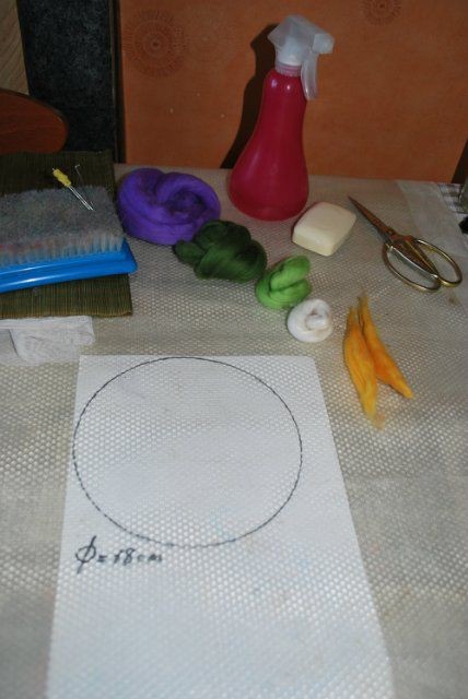 ​Мастер-класс по валянию цветка "Вьюнок": часть 1