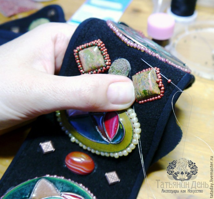 Создаем пояс с бисерной вышивкой: часть 3