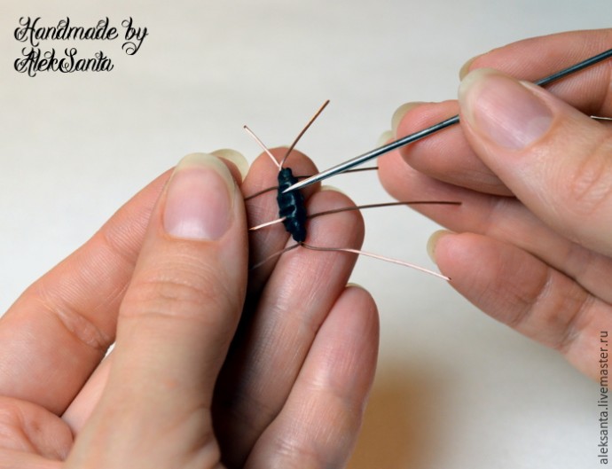 Жук из запекаемой полимерной глины: мастер-класс, часть 1