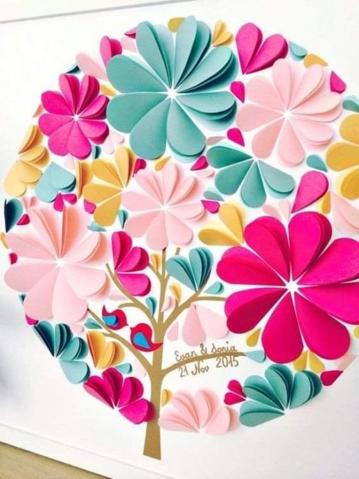 Панно из бумаги