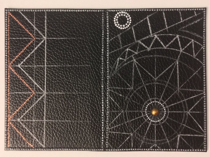 Точечная роспись обложки на паспорт: часть 3