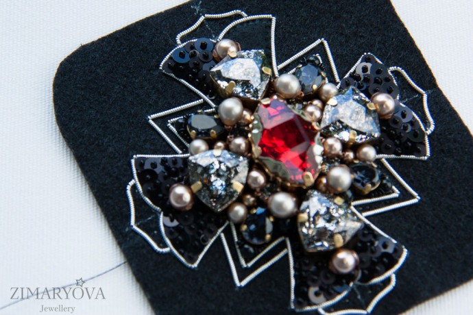 ​Создаем брошь-орден "Primavera": часть 3