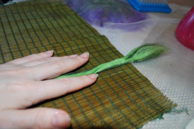 ​Мастер-класс по валянию цветка "Вьюнок": часть 2