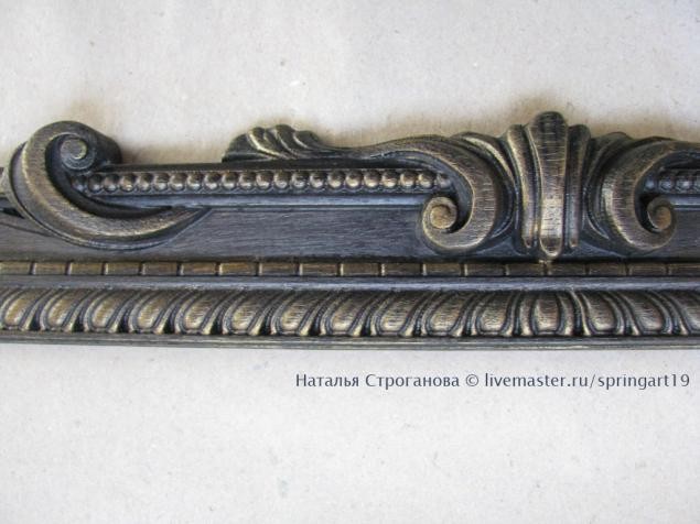 Рама для зеркала: золочение и старение рамы, часть 2 Рама для зеркала: золочение и старение рамы, часть 2