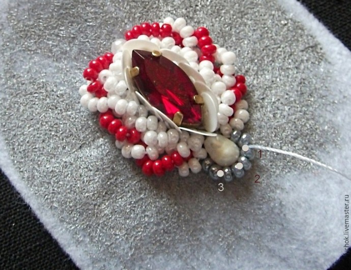 ​Создаем свадебные серьги "Мирослава": часть 3