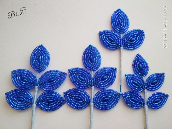 Композиция из бисера и рубки