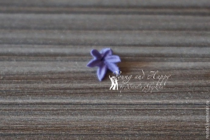 Лепим из полимерной глины веточки лаванды: часть 2