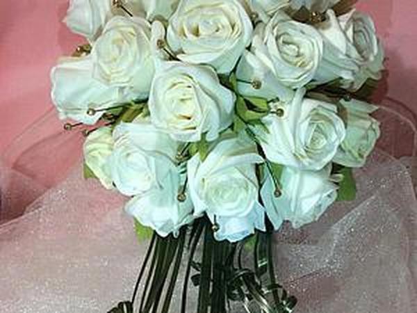 Создаем закрытые розы из фоамирана для свадебного букета: часть 3