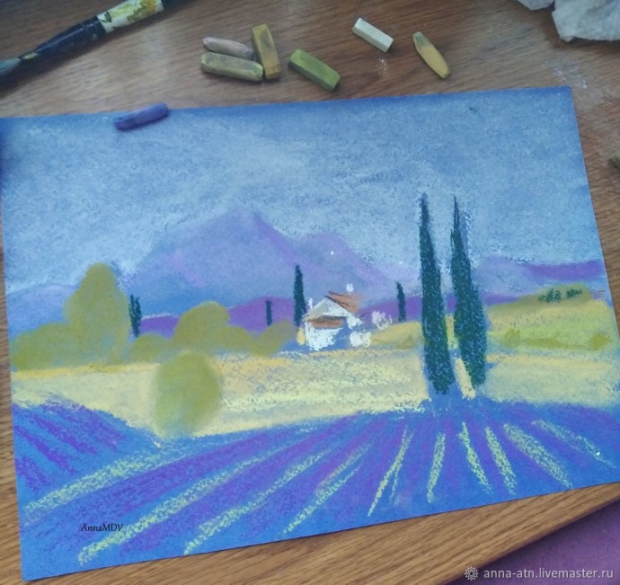 ​Мастер-класс сухой пастелью "Прованс"