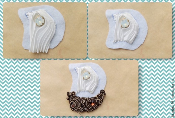 Создаем брошь "Парусник": часть 2