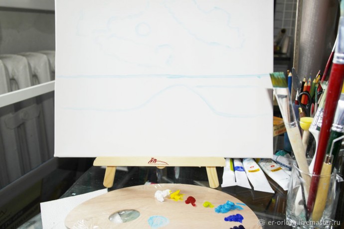 Пишем морской пейзаж масляными красками: часть 1