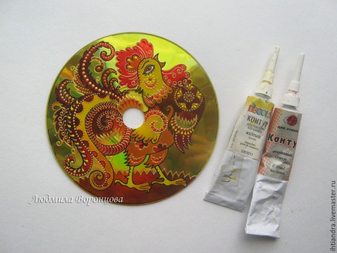 Панно "Огненный петух": часть 2