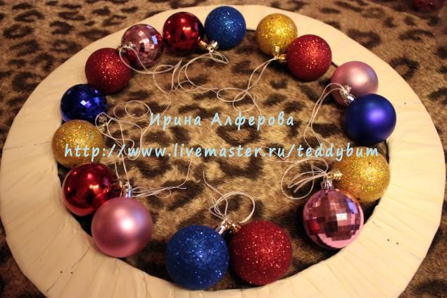 Мастер-класс по изготовлению новогоднего веночка с бантиками Мастер-класс по изготовлению новогоднего веночка с бантиками