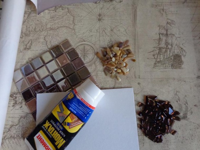 Мозаичный столик "Остров сокровищ"