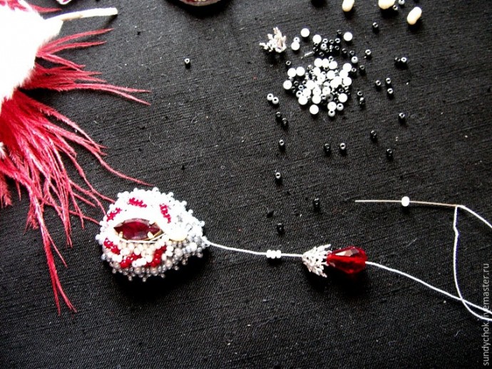 ​Создаем свадебные серьги "Мирослава": часть 5