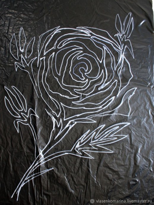 Валяем снежную розу: часть 1