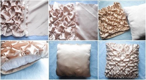 Подушка с буфами "Цветочек"