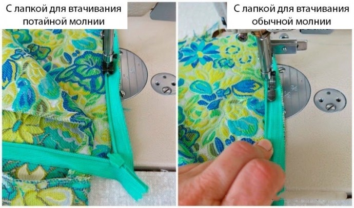 ​Потайная молния в юбке или в платье