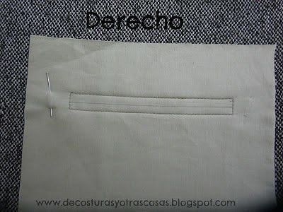 Техника шитья прорезного кармана