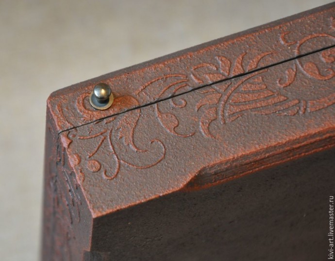 ​Декорируем чайную коробку "В старом шале": часть 5