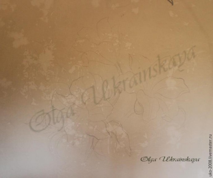 Делаем барельеф с лилиями на стене: часть 1