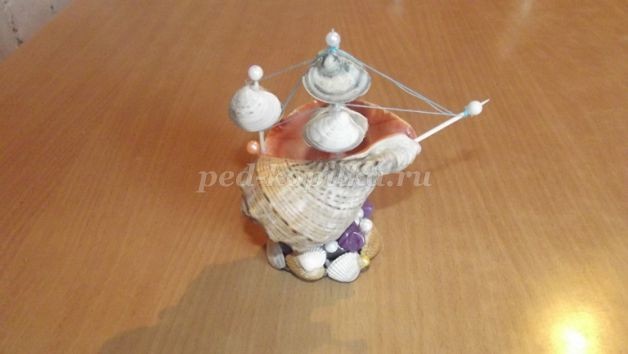 Кораблик из ракушек: мастер-класс