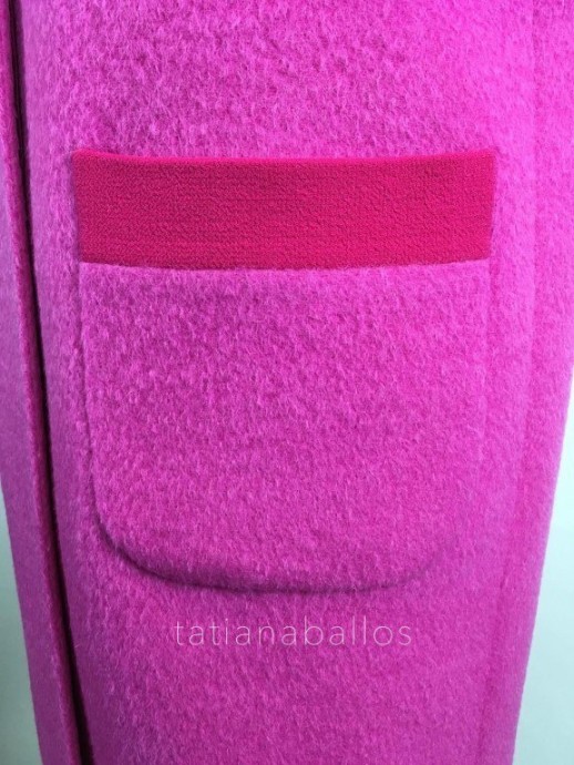 ​Обработка накладного кармана без отделочной строчки