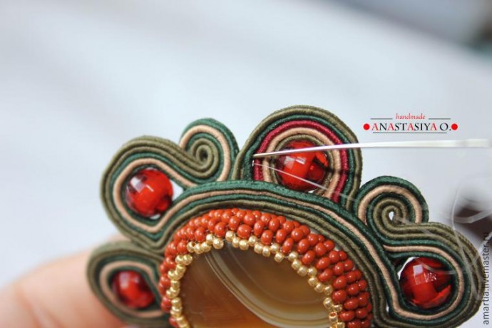 Создание шикарного сутажного браслета с агатом: часть 1