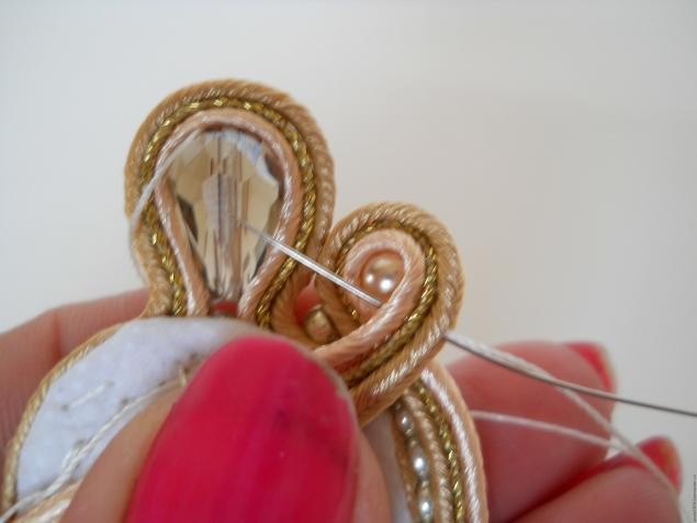 ​Мастер-класс по сутажу "Сутажные серьги Винтаж": часть 6