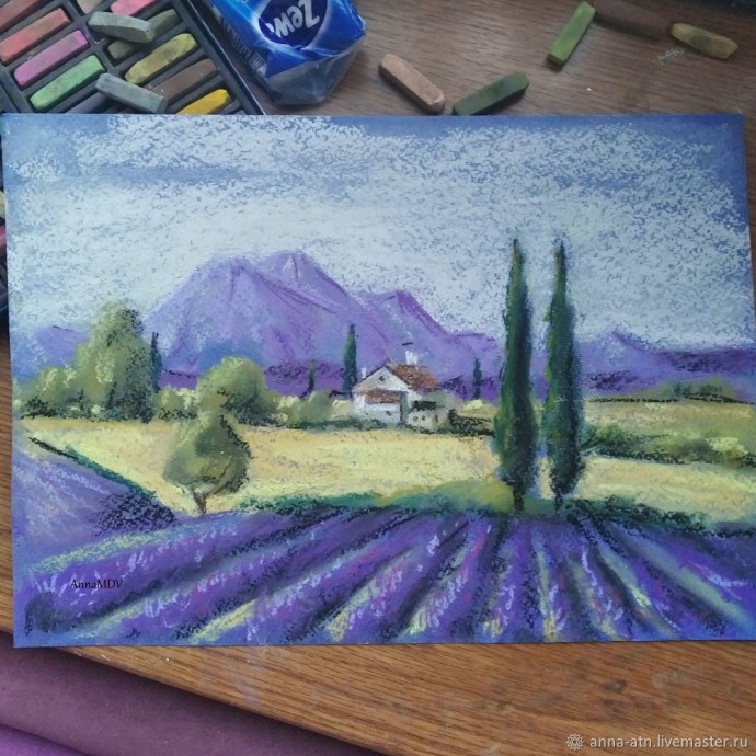 ​Мастер-класс сухой пастелью "Прованс"
