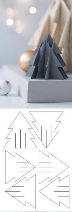 Объёмные ёлки