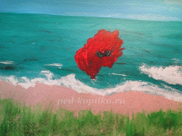 Летний пейзаж: маки, часть 2