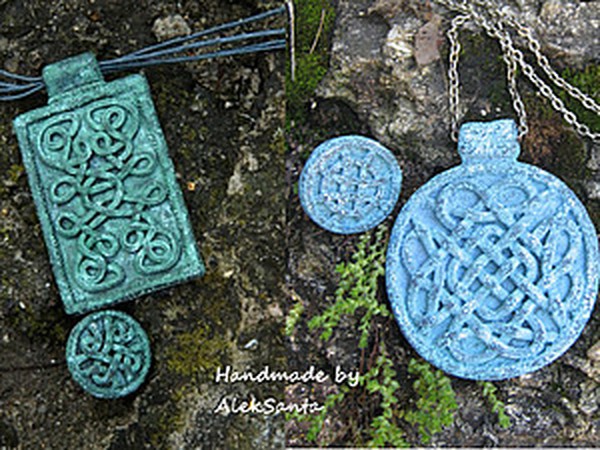 ​Мастер-класс по созданию украшений из полимерной глины "Кельтские плетения из камня": часть 3
