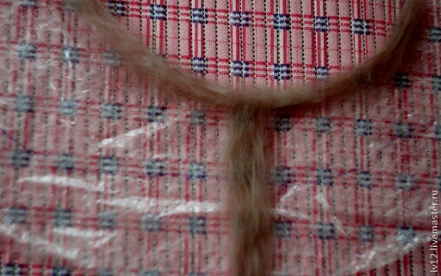 Пелерина валяная из фактурной пряжи: часть 1