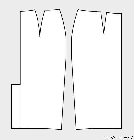 Юбка-карандаш без боковых швов