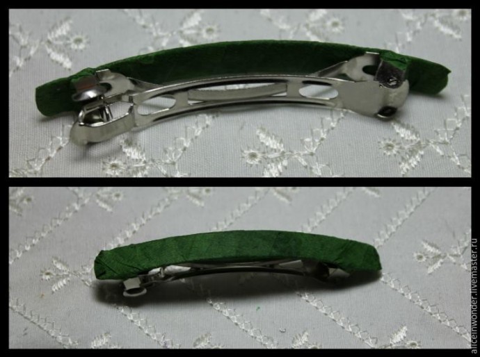 Заколка "Сирень" в технике витраль: часть 2