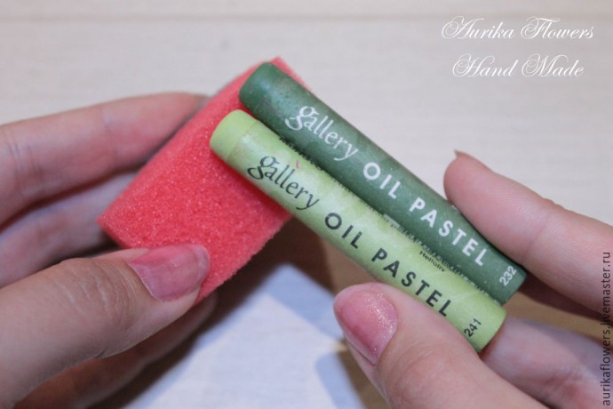 Как сделать люпин из иранского фоамирана: часть 4