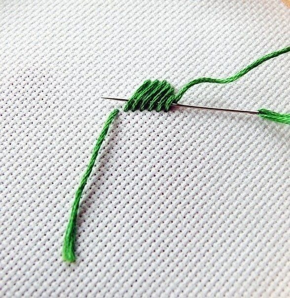 Мастер-класс по вышивке гладью: лист