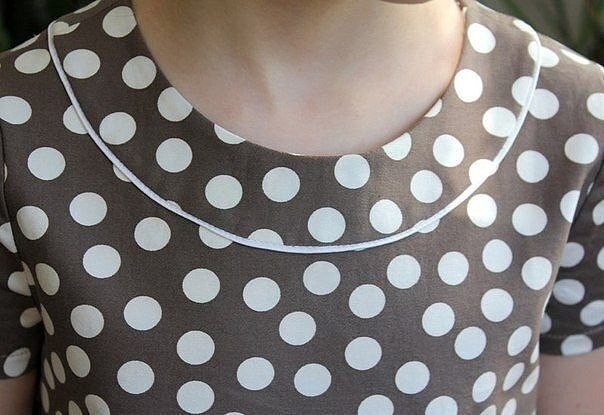 Обработка горловины обтачкой с кантом