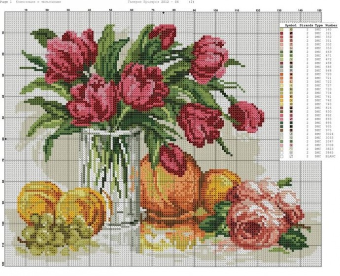 ​Вышиваем красивые натюрморты: часть 3