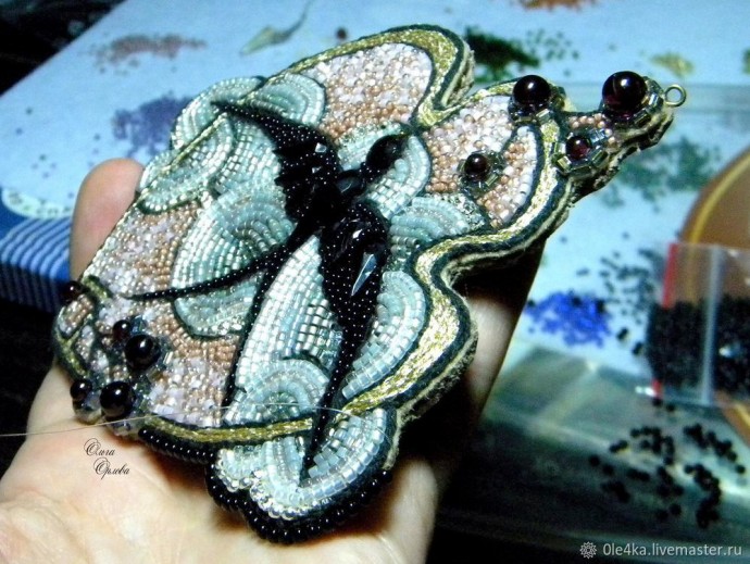 Вышиваем бисером "Облачко": часть 3