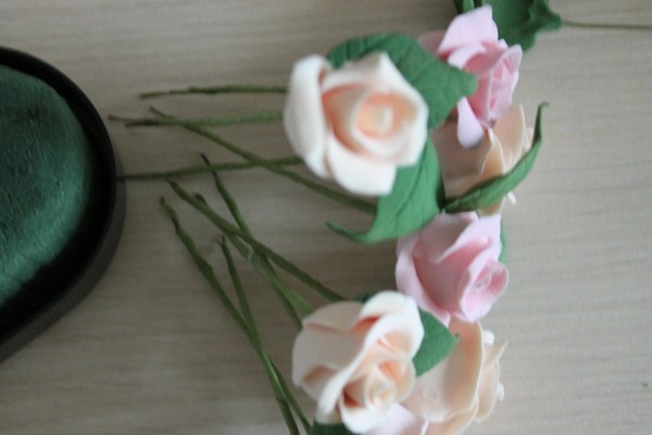 ​Мастерим сердце из роз: часть 5